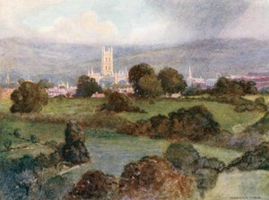 Gloucester Kathedrale bei Sonnenuntergang von Warwick (after) Goble