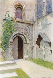 Romsey Abbey: Die Nonnenpforte von Warwick (after) Goble