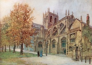 Sherborne Abbey von Südosten von Warwick (after) Goble
