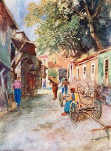 Straßenszene, Tonwerke von Warwick (after) Goble