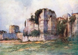 Die Mauern; der Turm von Isaak Angelus von Warwick (after) Goble
