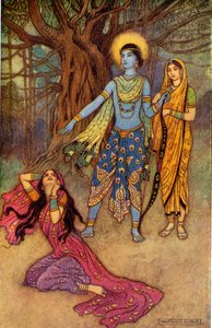 Rama verschmäht den Dämonenliebhaber, 1913 von Warwick Goble
