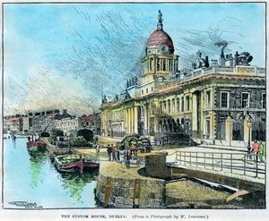 Das Zollhaus, Dublin, Irland, um 1890