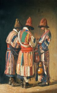 Derwische in Feiertagskostümen (Taschkent) von Wassili W. Werestschagin