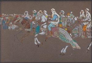 Arabische Reiterei von Wassily Kandinsky