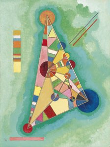 "Bunt im Dreieck" Gemälde von Wassily Kandinsky