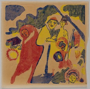 Klänge S. 85 (Bauer und Student) von Wassily Kandinsky