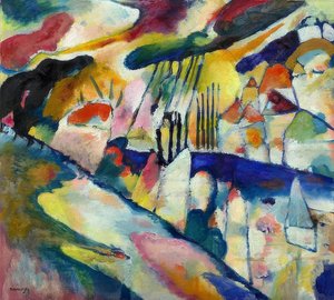 Landschaft mit Regen