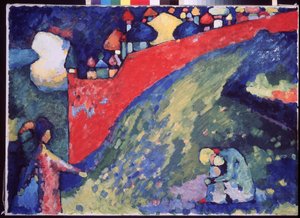 Das Schicksal. Eine rote Wand von Wassily Kandinsky