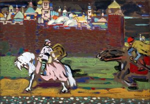 Die Kreuzritter - Gemälde von Vassily Kandinsky von Wassily Kandinsky
