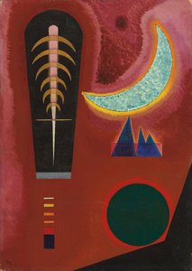 Lose im Rot von Wassily Kandinsky