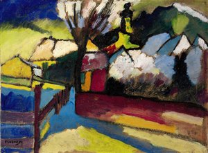 Herbstlandschaft mit Baum von Wassily Kandinsky