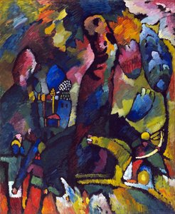 Bild mit Bogenschütze, Gemälde von Vassily Kandinsky von Wassily Kandinsky