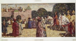 Sonntag (Altes Russland) von Wassily Kandinsky