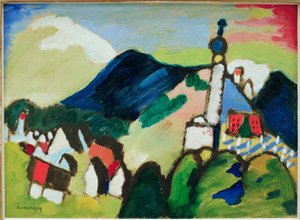 Studie für Murnau mit Kirche II
