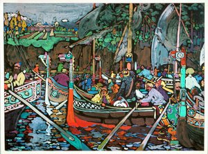 Das Lied der Wolga von Wassily Kandinsky