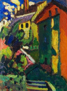 Treppe zum Schloss (Murnau)