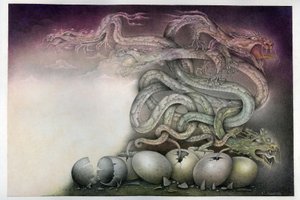 Drachengeburt von Wayne Anderson