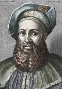 Porträt von Pietro Aretino (1492-1556), italienischer Dichter, Gravur, Privatsammlung von Wenceslaus (after) Hollar