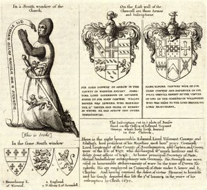 Pfeil (Buntglas). Zustand 2 von Wenceslaus Hollar