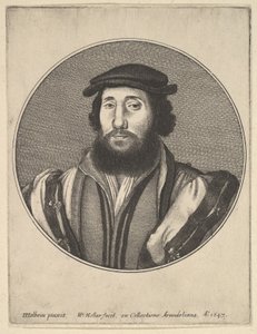 Bärtiger Mann, 1647 von Wenceslaus Hollar