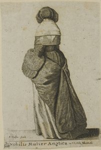 Englische Adlige in Winterkleidung von Wenceslaus Hollar