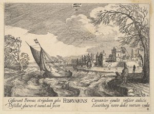 Februar von Wenceslaus Hollar