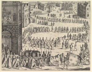 Begräbnis von General Johan Baptiste von Taxis, 1645 von Wenceslaus Hollar