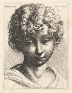 Kopf eines jungen Mädchens, 1645 von Wenceslaus Hollar