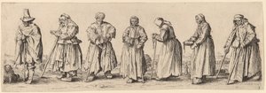 Bettler Männer und Frauen von Wenceslaus Hollar