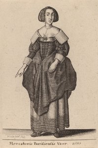 Mercatoris Parisiensis Vxor, 1643 von Wenceslaus Hollar