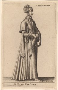 Persische Frau von Wenceslaus Hollar
