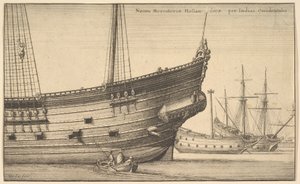 Naues Mercatoriæ Hollan, durch die Westindischen Niederlande, 1625-77 von Wenceslaus Hollar