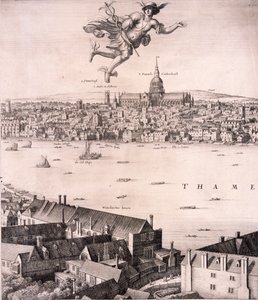 Panoramablick auf London, ca. 1670 von Wenceslaus Hollar