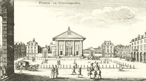 Piazza, Covent Garden, London (Gravur) von Wenceslaus Hollar