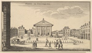 Piazza in Covent Garden, ca. 1647