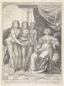 Porträt von Amalia van Solms von Wenceslaus Hollar