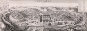 Aussicht auf Jerusalem, 1660 von Wenceslaus Hollar