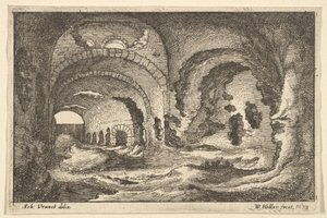 Römische Überreste in Tivoli, 1673
