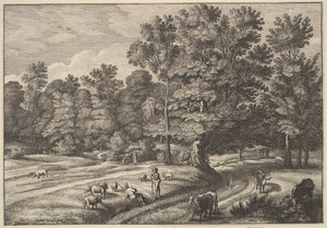 Hirten in einem Wald, 1648-50