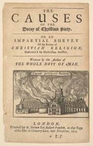 St. Pauls brennt, Lex ignea, 1671 oder später von Wenceslaus Hollar