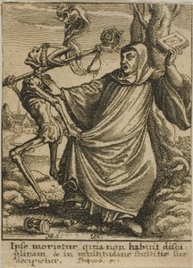 Der Abt und der Tod von Wenceslaus Hollar