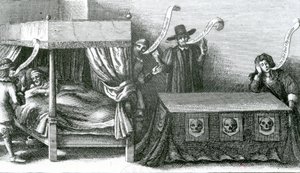 Der Tod von König Jakob I., 1625 von Wenceslaus Hollar