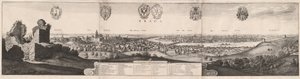 Die große Ansicht von Prag von Wenceslaus Hollar