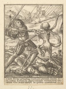 Der Ritter, aus dem Totentanz von Wenceslaus Hollar