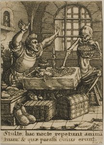 Der reiche Mann und der Tod von Wenceslaus Hollar