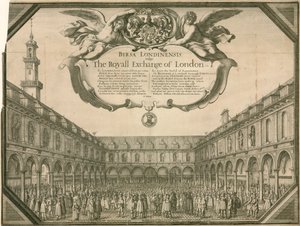 Die Royal Exchange, London von Wenceslaus Hollar