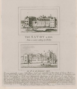 Der Savoy im Jahr 1650 und wie er 1792 ist