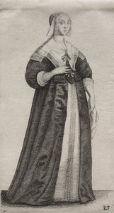 Die verschiedenen Gewohnheiten englischer Frauen, von der Adelsklasse bis zu den Landfrauen..., 1639
