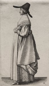 Die verschiedenen Gewohnheiten englischer Frauen, von der Adligen bis zur Landfrau von Wenceslaus Hollar